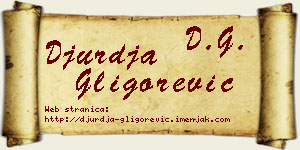 Đurđa Gligorević vizit kartica